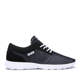 Supra HAMMER RUN Lave Sneakers Dame Svart/Hvite | NO-35888